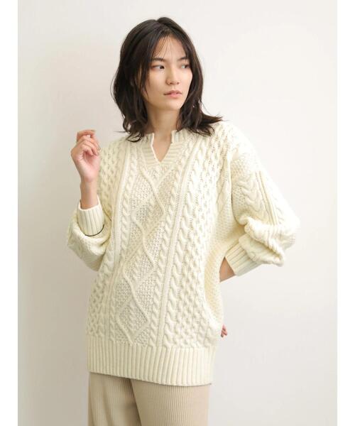 AMERICAN HOLIC（アメリカンホリック） ニット キーネックケーブル