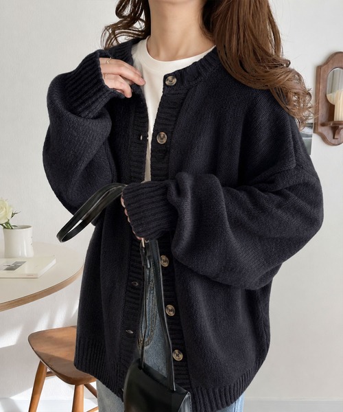 未使用美品 エリベ Eribe ゆったりカーディガン 2way 大人ナチュラル classicalelf（クラシカルエルフ） カーディガン もちもち癒され。前後