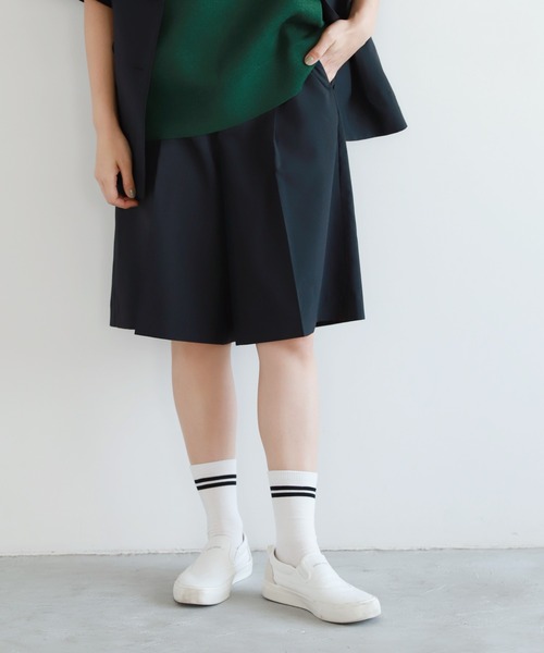 パンツ センタープレスショートパンツ
