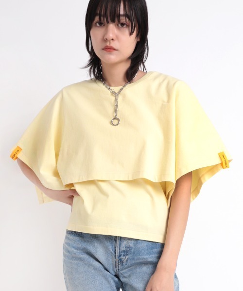 tシャツ M1842 ＰＵＬＬＥＲケープＴ レディース