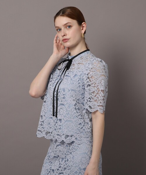 DRESSTERIOR ブラウス シャツ 「セットアップ可」スカラップ