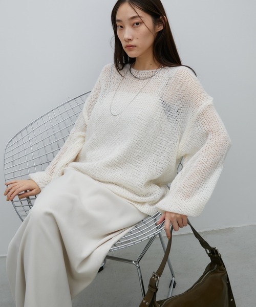 Katie ルーズニット Aunt Marie's ニット セーター 「新色追加！」シアーメッシュ