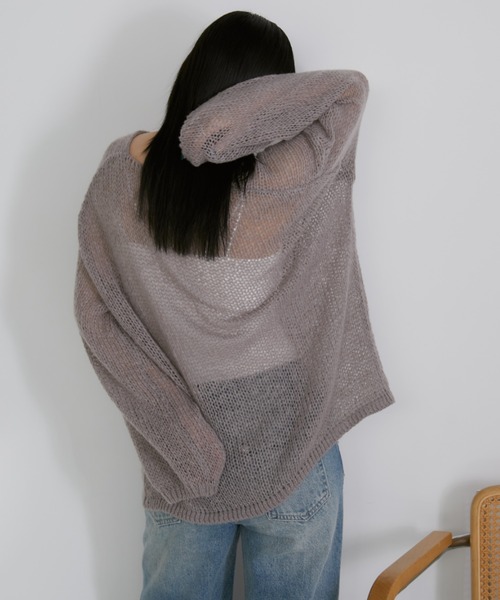 Aunt Marie's ニット セーター 「新色追加！」シアーメッシュ
