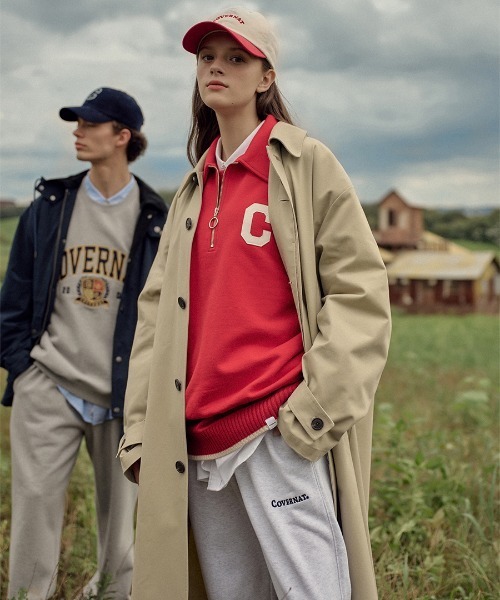 [COVERNAT]★韓国人気★Arch C Logo Fleece Sweatshirt COVERNAT トレーナー スウェット 「COVERNAT」C LOGO ARCH