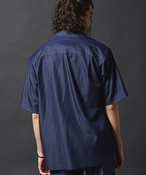 HEAT TRAPシャツ RATTLE TRAP シャツ 「セットアップ対応」テックデニムボタン