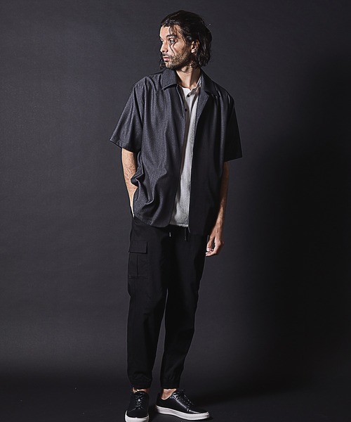 HEAT TRAPシャツ RATTLE TRAP シャツ 「セットアップ対応」テックデニムボタン