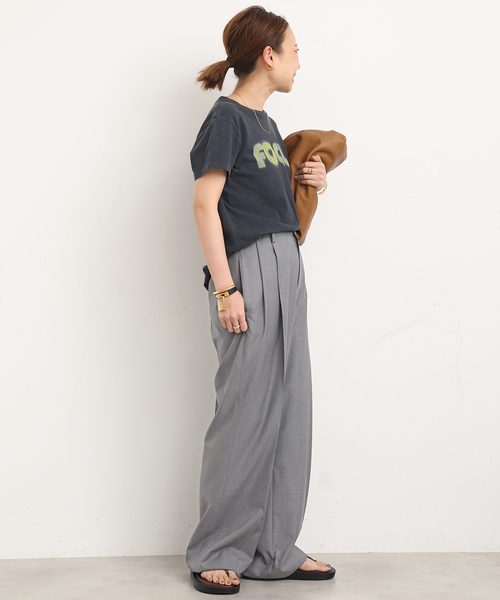 Deuxieme Classe パンツ スラックス WOOL TRO タックパンツ