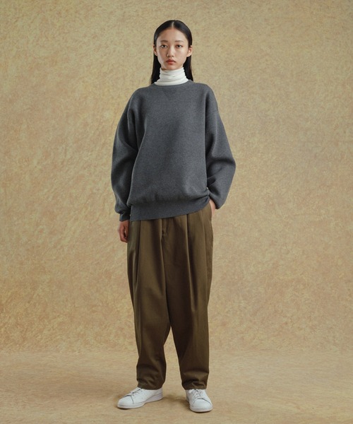 ADAM ET ROPE'（アダムエロペ） セーター ニット 杢スウェット クルー