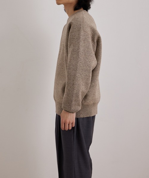 ADAM ET ROPE'（アダムエロペ） セーター ニット 杢スウェット クルー