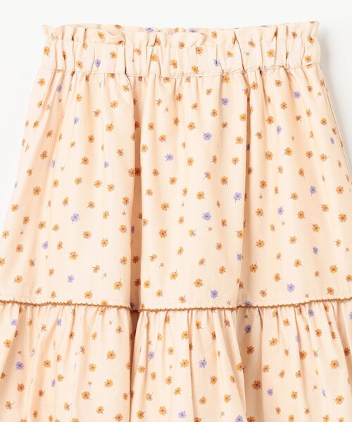 組曲（KUMIKYOKU） スカート 「110-140cm」モノトーン花柄 スカート