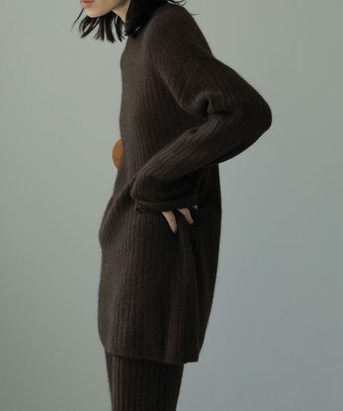 ☆ ETRE TOKYO 長袖ニット スリットスリーブヤクトップス ロング丈