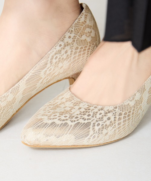 未使用　OTA　レースパンプス　大丸百貨店取り扱 ORiental TRaffic（オリエンタルトラフィック） パンプス グリッター