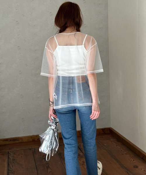Per sist ence（パーシエンス） tシャツ 半袖 チュールTシャツ 