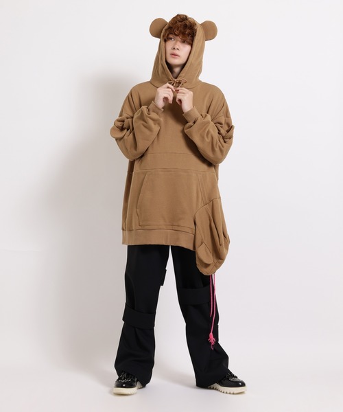 MILKBOY くま パーカー 美品 MILKBOY - 【送料込み】MILK BOY ミルクボーイ 熊 クマ 長袖