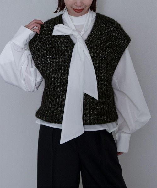 other - 美品 22SS フォトコピュー VAEREUSE ヴァルーズ ベスト ジレ TU レディース】QUILTING EMBROIDERY VAREUSE (VALERIA