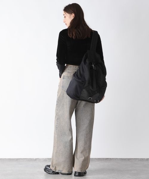 tシャツ シアーベロアシシュウクロップドTEE/149549 レディース | JEANASIS | 06