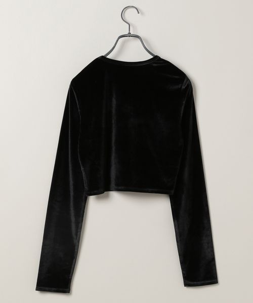 tシャツ シアーベロアシシュウクロップドTEE/149549 レディース | JEANASIS | 09