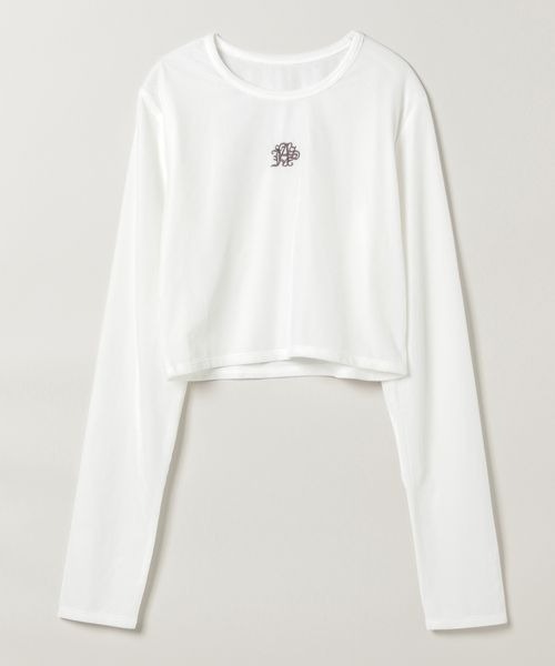 tシャツ シアーベロアシシュウクロップドTEE/149549 レディース | JEANASIS | 16