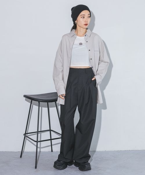 tシャツ シアーベロアシシュウクロップドTEE/149549 レディース | JEANASIS | 03