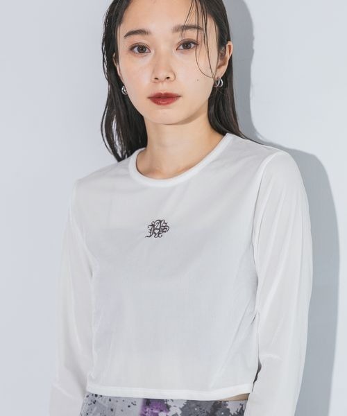 tシャツ シアーベロアシシュウクロップドTEE/149549 レディース | JEANASIS | 04