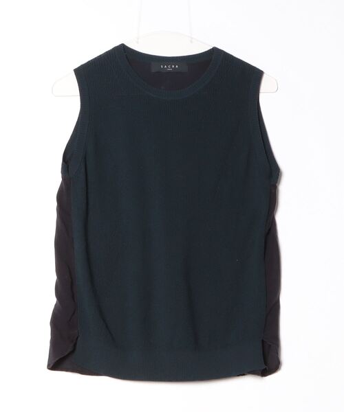 SACRA ノースリーブニット SACRA（ファッション） 「SACRA」 ノースリーブニット 38