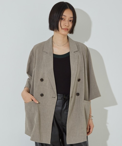 本物 NOMINE 「NOMINE」 テーラードジャケット フリー モカ ジャケット・アウター