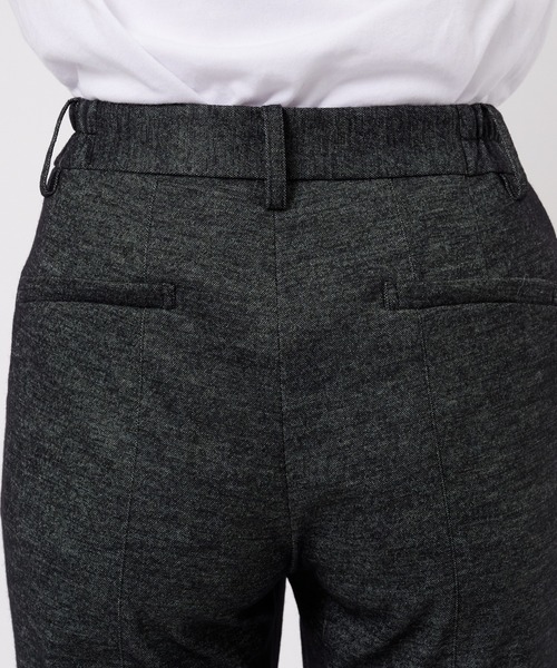 パンツ 「THE TOKYO/ザトウキョウ」WASHABLE TWEEDY JERSEY SLIM FLARE