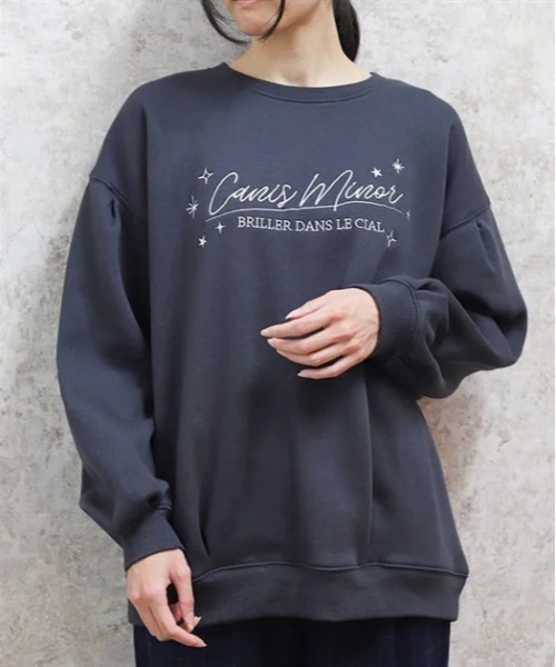 axes femme（アクシーズ ファム） トレーナー スウェット 刺繍裏起毛