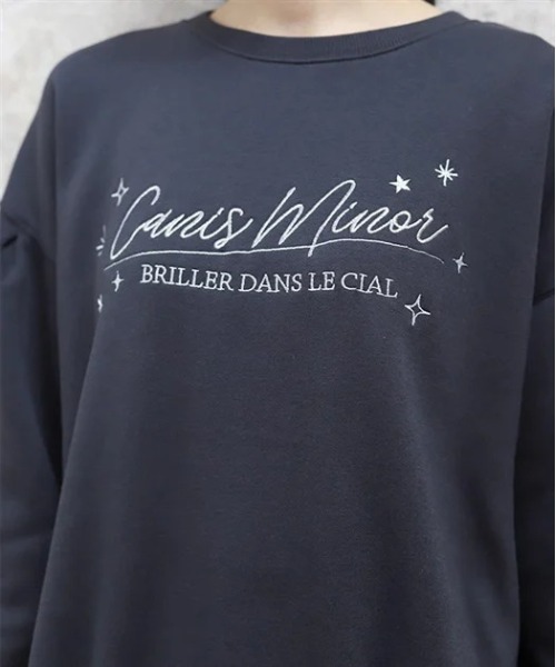 axes femme（アクシーズ ファム） トレーナー スウェット 刺繍裏起毛