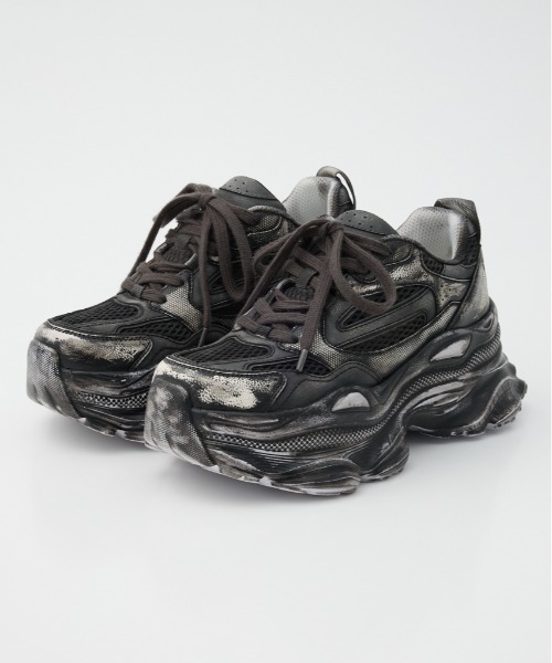 【新品】SLY 厚底スニーカー スライ SLY MULTI PIECE TECH 厚底 テックスニーカー M - メルカリ