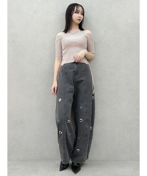 dazzlin（ダズリン） ワイドパンツ ジーンズ デニム デニムパンツ