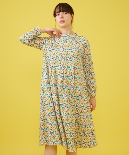 Jocomomola（ホコモモラ） ワンピース Amarillo limon フラワー