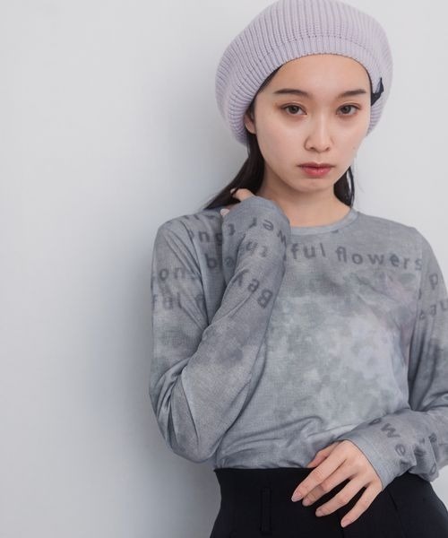 tシャツ 「洗える」シアーTEE レディース 袖シアーTシャツ【接触冷感/洗濯機OK】（Tシャツ） | THE SHOP