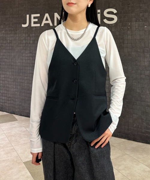 JEANASIS tシャツ シャドーシアーLS TEE/323147 レディース