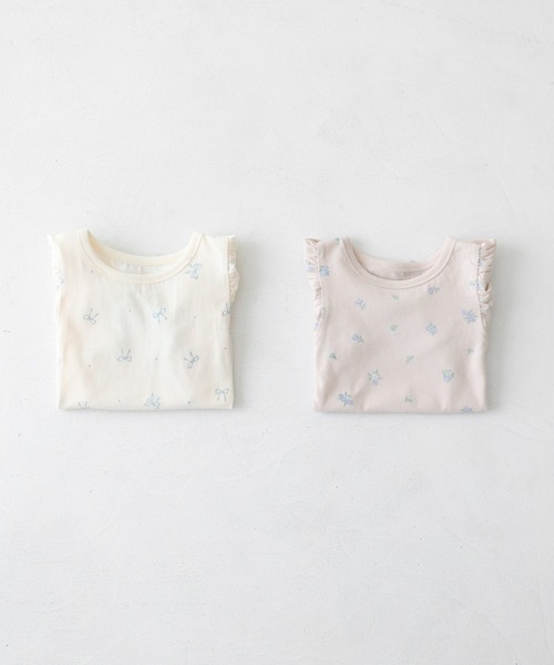 PUPPAPUPO tシャツ パフスリーブ 半袖 Tシャツ キッズ 子供服 女の子 
