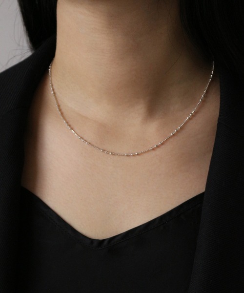 whoseA（フーシー） ネックレス 「silver925」BallChainNecklace