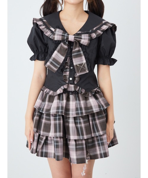 Ank Rouge（アンクルージュ） ブラウス シャツ 安全ピンセーラー