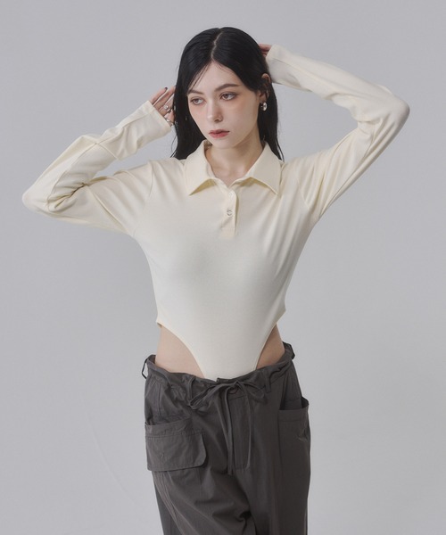 ENVYM（アンビー） tシャツ カットリブボディスーツ「2026年秋新色