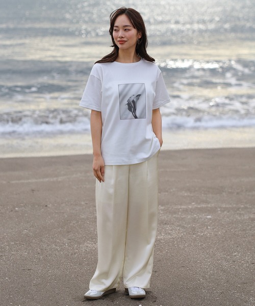 韓国ブランド　EnC  パンツ ENC パンツ glossy satin pants / グロッシーサテンパンツ