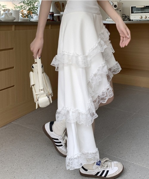 スカート アシンメトリーレーススカート : ZOZOTOWN Yahoo!店