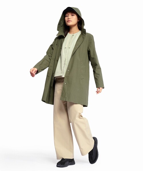 AIGLE ナイロンノーカラージャケット エーグルノーカラージップナイロンジャケット