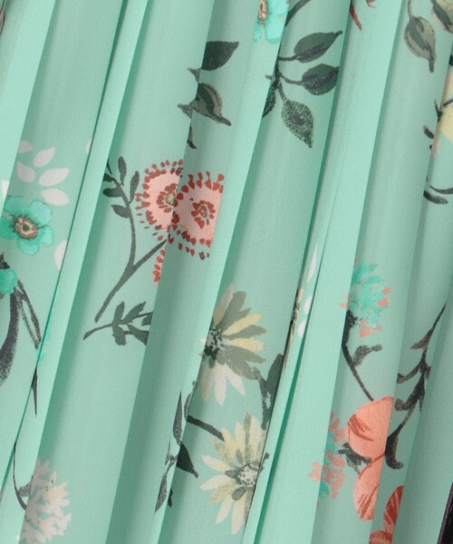 組曲（KUMIKYOKU） ワンピース スカーフパネルプリント ワンピース