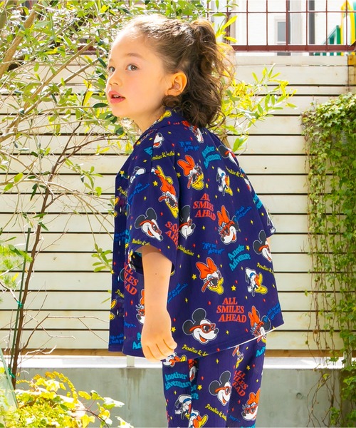 Disney（ディズニー） ブラウス シャツ 親子お揃い リゾート総柄