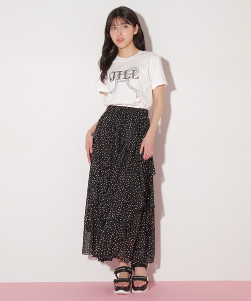 JILLSTUART ラッフルフリル ツイードスカート ブラック系 JILLSTUART ラッフルフリル ツイードスカート ブラック系 - メルカリ