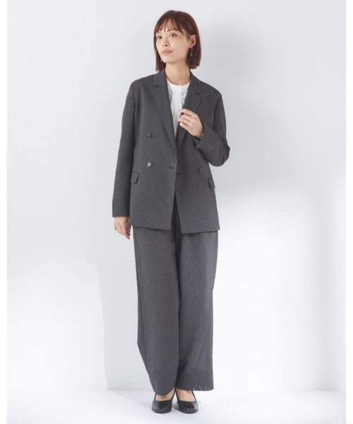 SUIT SELECT スーツ 「セットアップ対応」「おうちで洗える」4釦ダブル