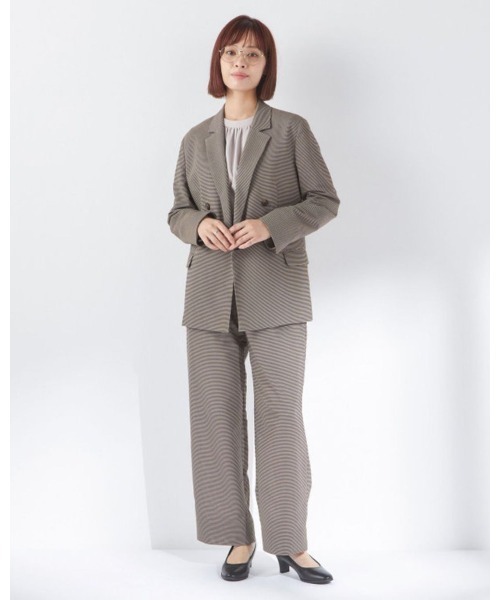 SUIT SELECT スーツ 「セットアップ対応」「おうちで洗える」4釦ダブル