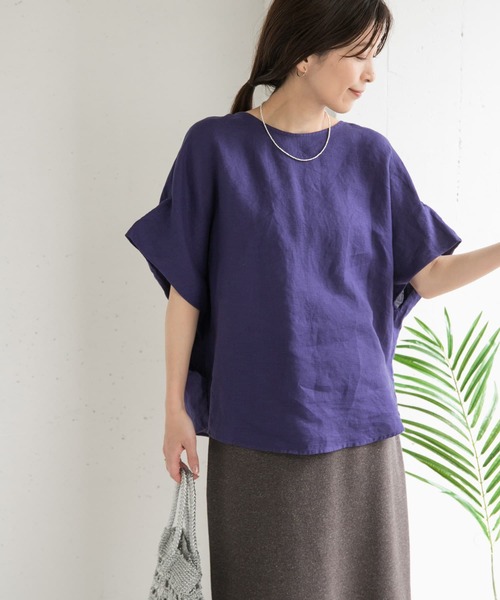 ブラウス シャツ コクーンシルエットシャツ レディース URBAN RESEARCH DOORS ブラウス シャツ リネンコクーン