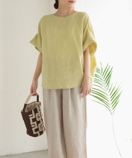 URBAN RESEARCH DOORS ブラウス シャツ リネンコクーン