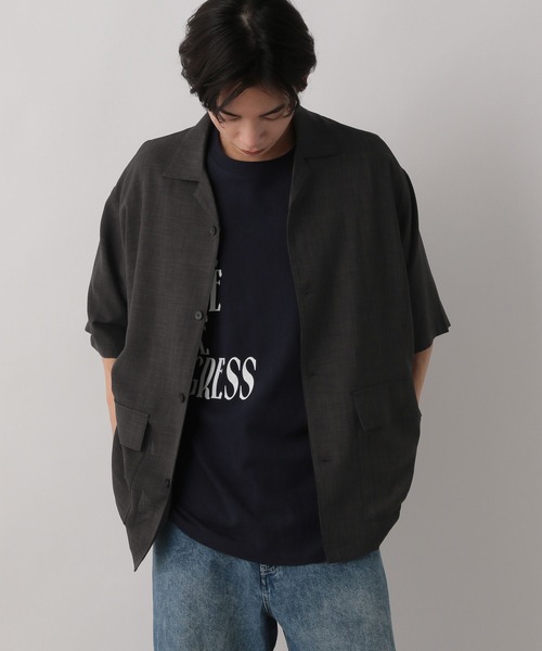 LOWRYS FARM（ローリーズファーム） シャツ 半袖 バスケットシャツ 