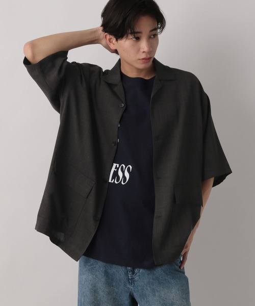 LOWRYS FARM（ローリーズファーム） シャツ 半袖 バスケットシャツ 